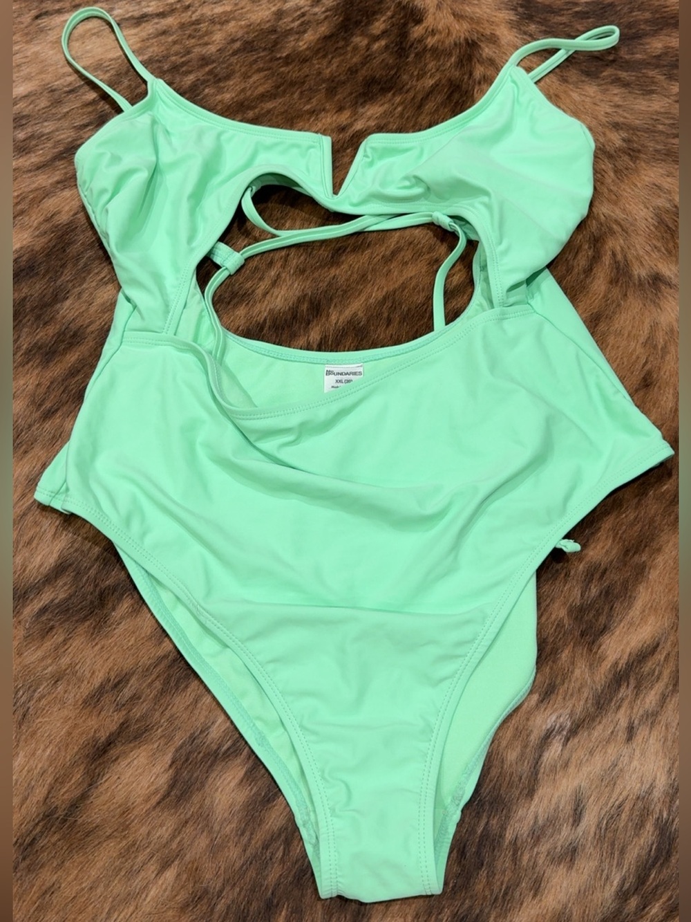 No Boundaries Mint Green One-Piece Swimsuit